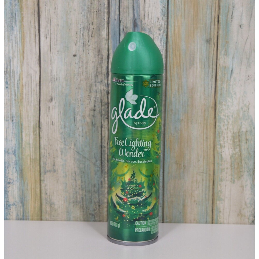 Glade The Lighting Wonder 8oz Needle Spruce Eucalyptus Holiday Air Freshener